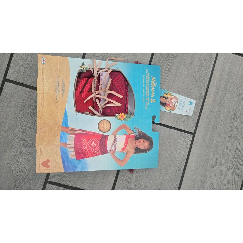 Disney Moana 2 Adventure Outfit Kids Costume 2-Piece Set Jakks Pacific- 4-6x